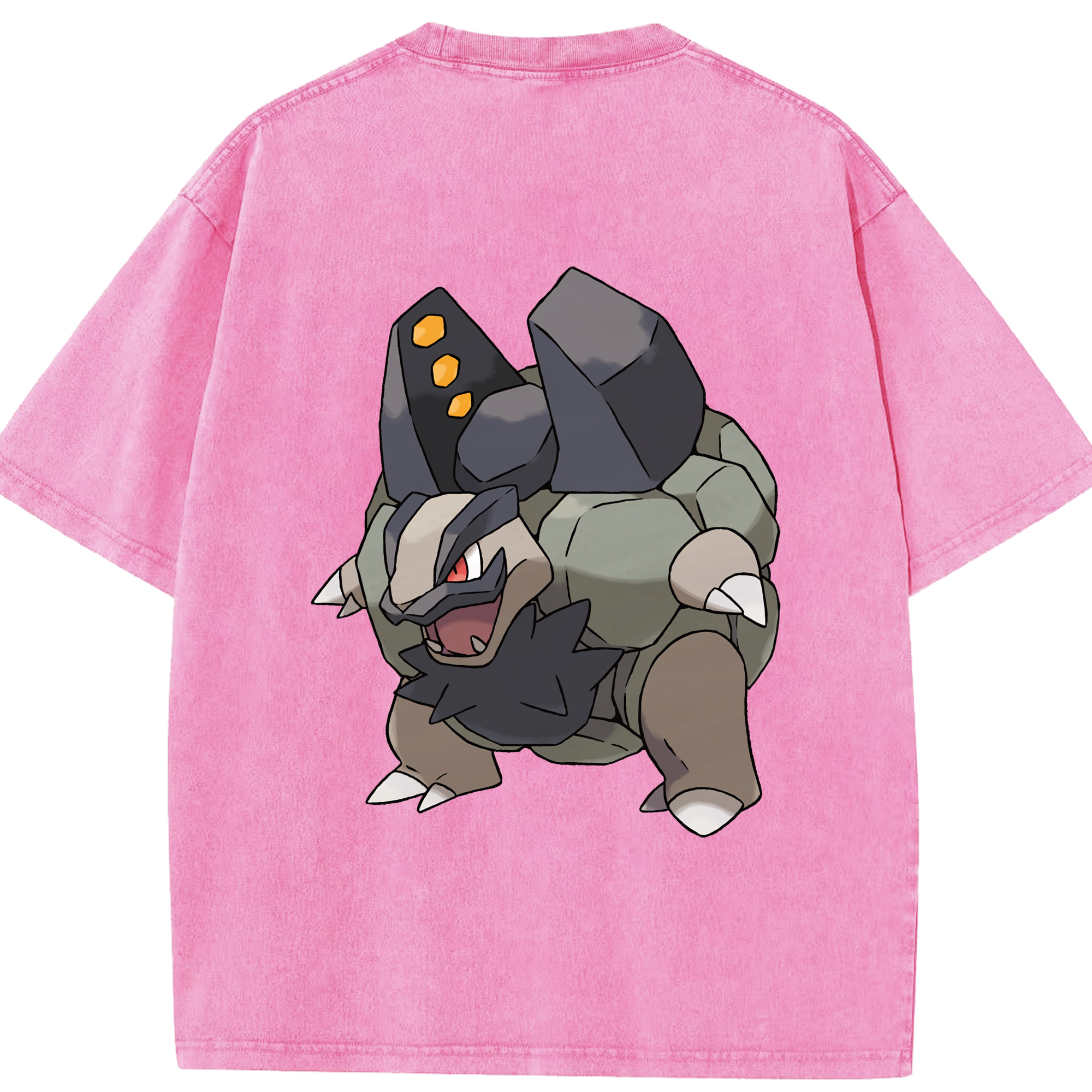 （画像用） ポケットモンスター Pokémon 綿100% ヴィンテージ風 半袖Tシャツ（背面プリント）